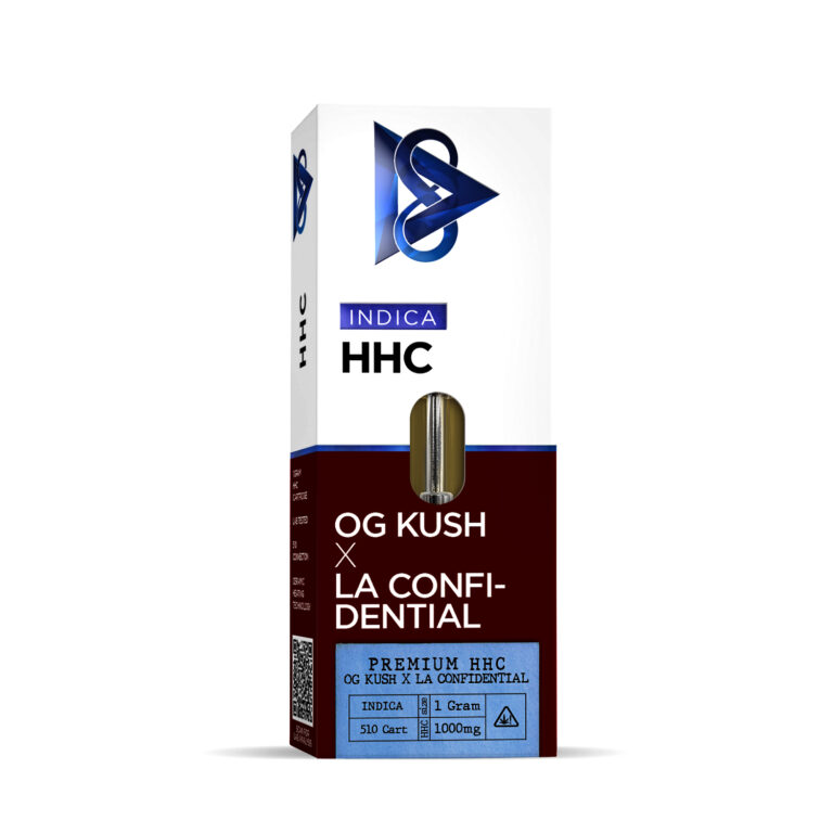 HHC OG Kush x LA Confidential Vape Cartridge 1 GRAM D8Co Fast