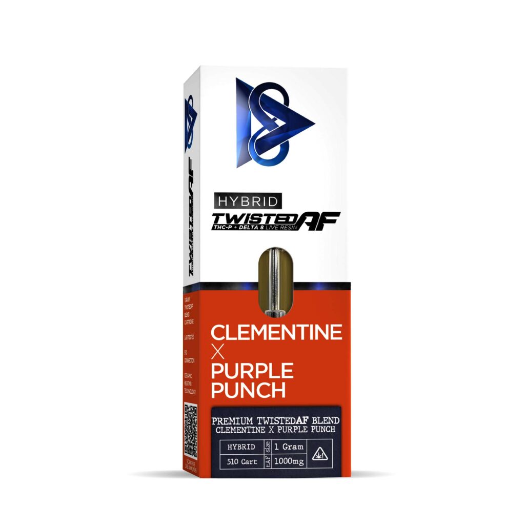 TwistedAF Clementine x Purple Punch Vape Cartridge 1 Gram D8Co